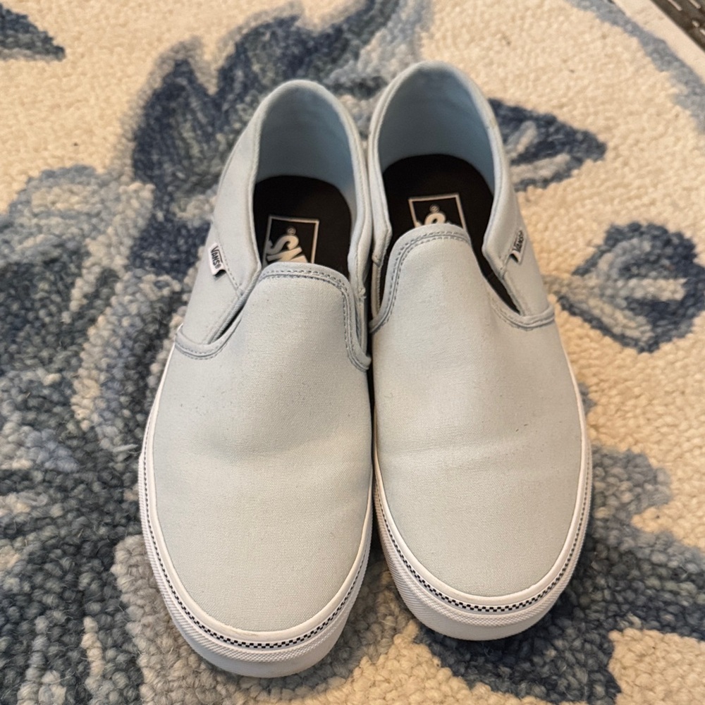 Vans Sky Blue Slip-On Sneakers